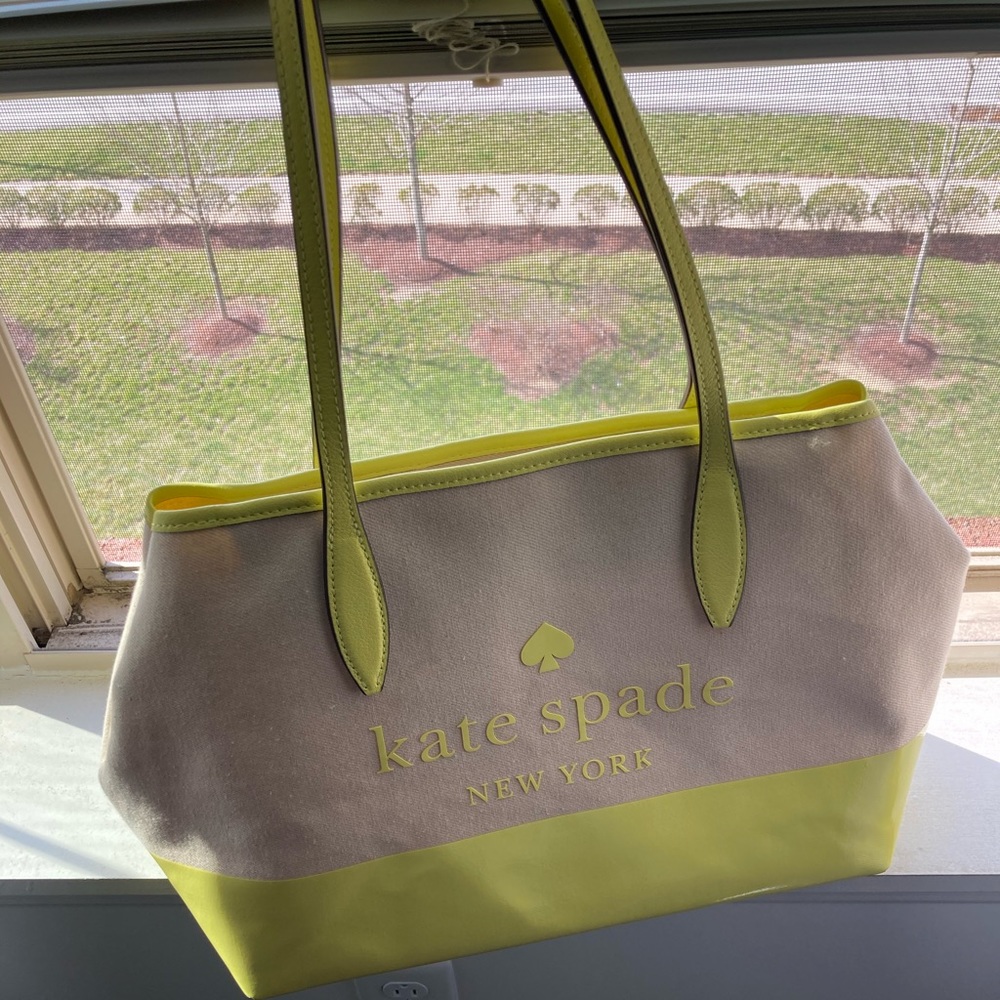Kate spade canvas tote bag